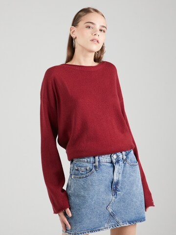 Pull-over TOMMY HILFIGER en rouge : devant