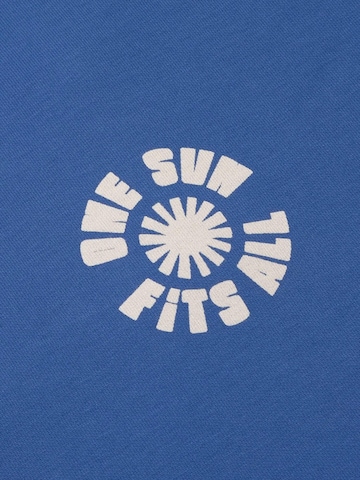 Thinking MU Sweatshirt 'LEON' in Blauw: voorkant