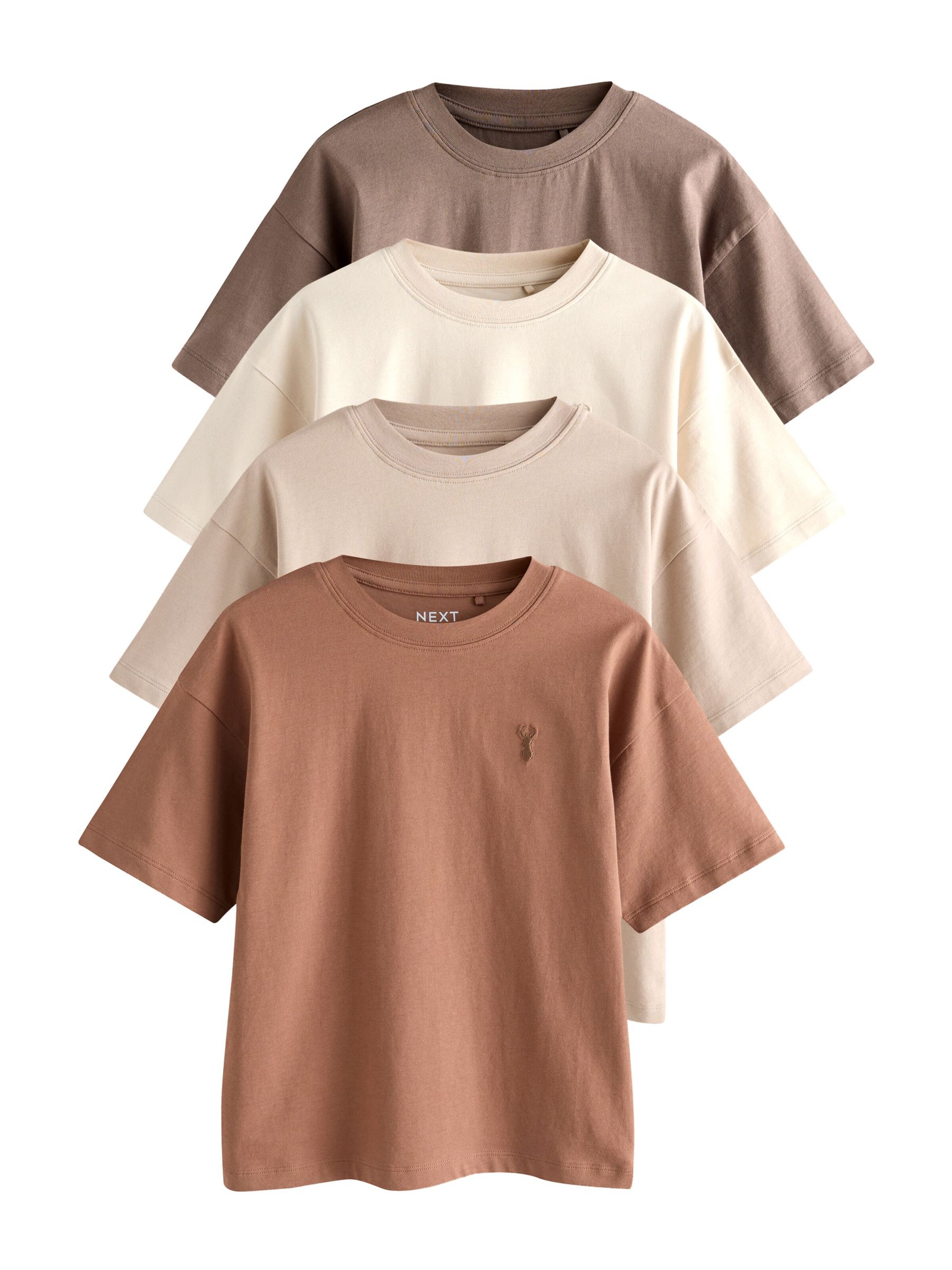Next Shirt in Beige: front