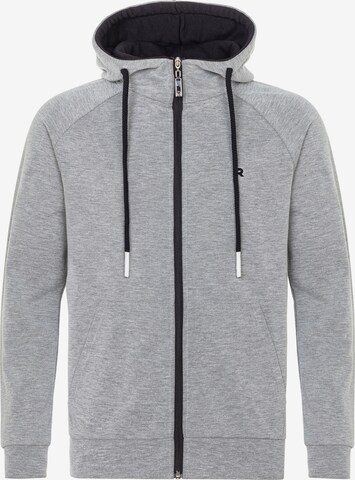 Redbridge Zip-Up Hoodie 'East Kilbride' in Grey: front