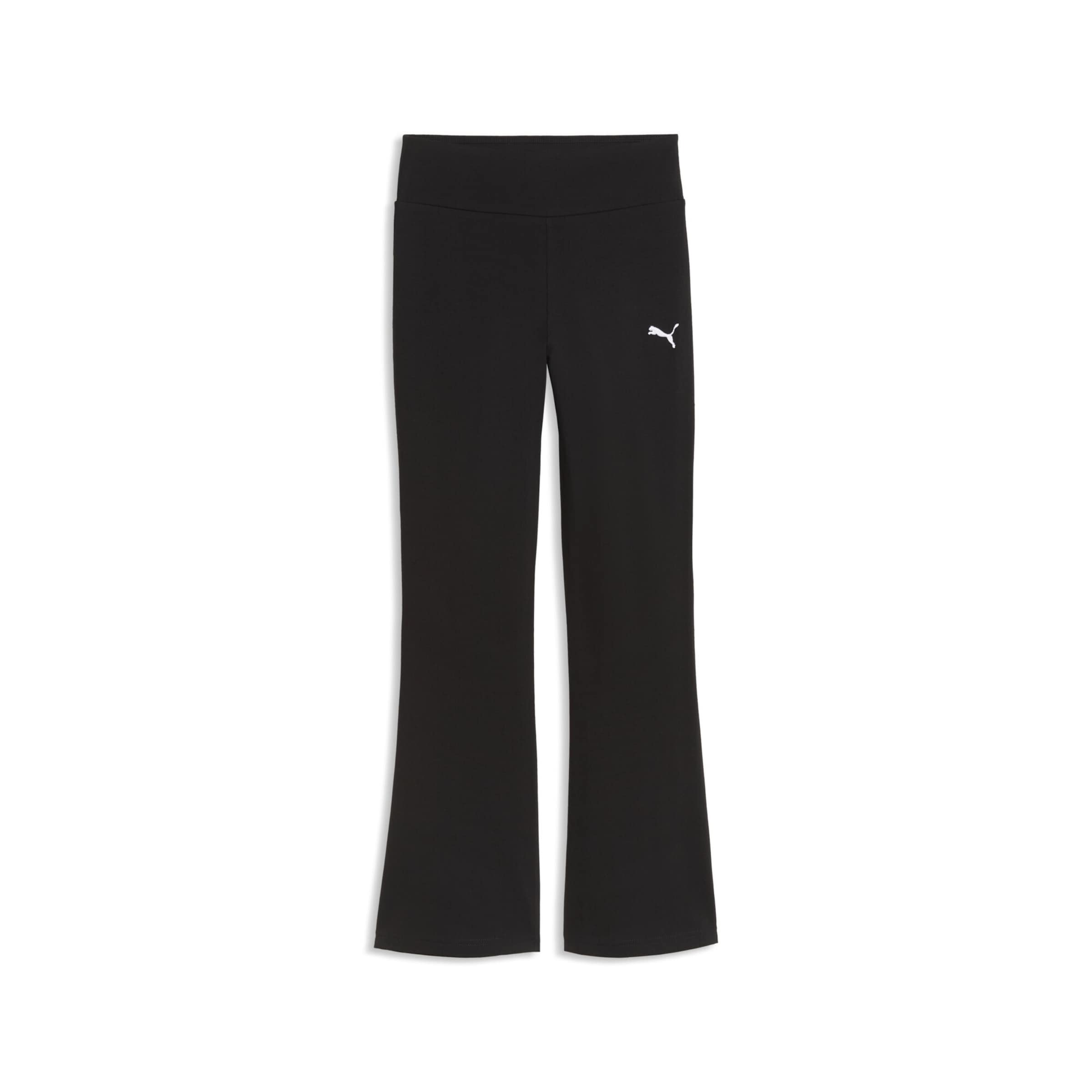 évasé Leggings 'Essentials' PUMA en noir : devant