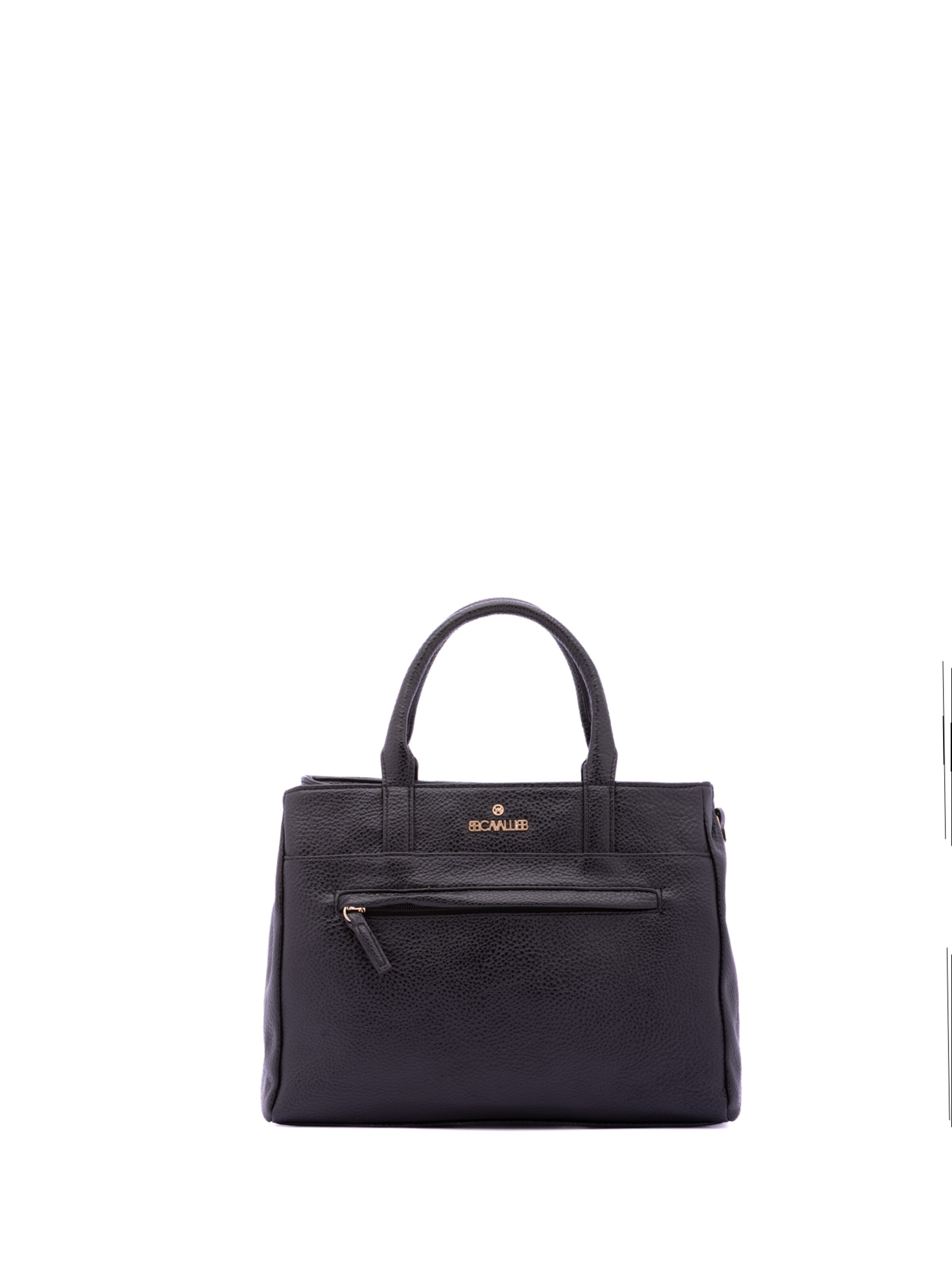 Borsa a mano 'Borsa a Mano Donna B Cavalli Ecopelle Zip - 30x22x10 cm' di B. Cavalli in nero: frontale