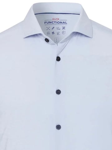 PURE Slim fit Button Up Shirt in Blue