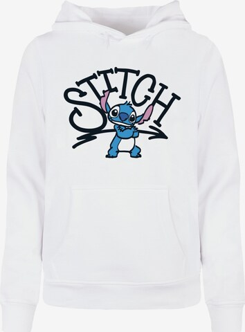 Felpa 'Lilo and Stitch - Graffiti Cool' di ABSOLUTE CULT in bianco: frontale