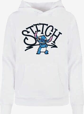 ABSOLUTE CULT Sweatshirt 'Lilo and Stitch - Graffiti Cool' in Wit: voorkant