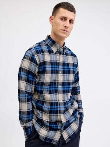 Jack & Jones Premium Regular fit Button Up Shirt 'JPRBLUBarkley' in Blue