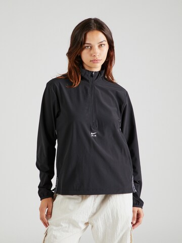 NIKE Sport sweatshirt i svart: framsida