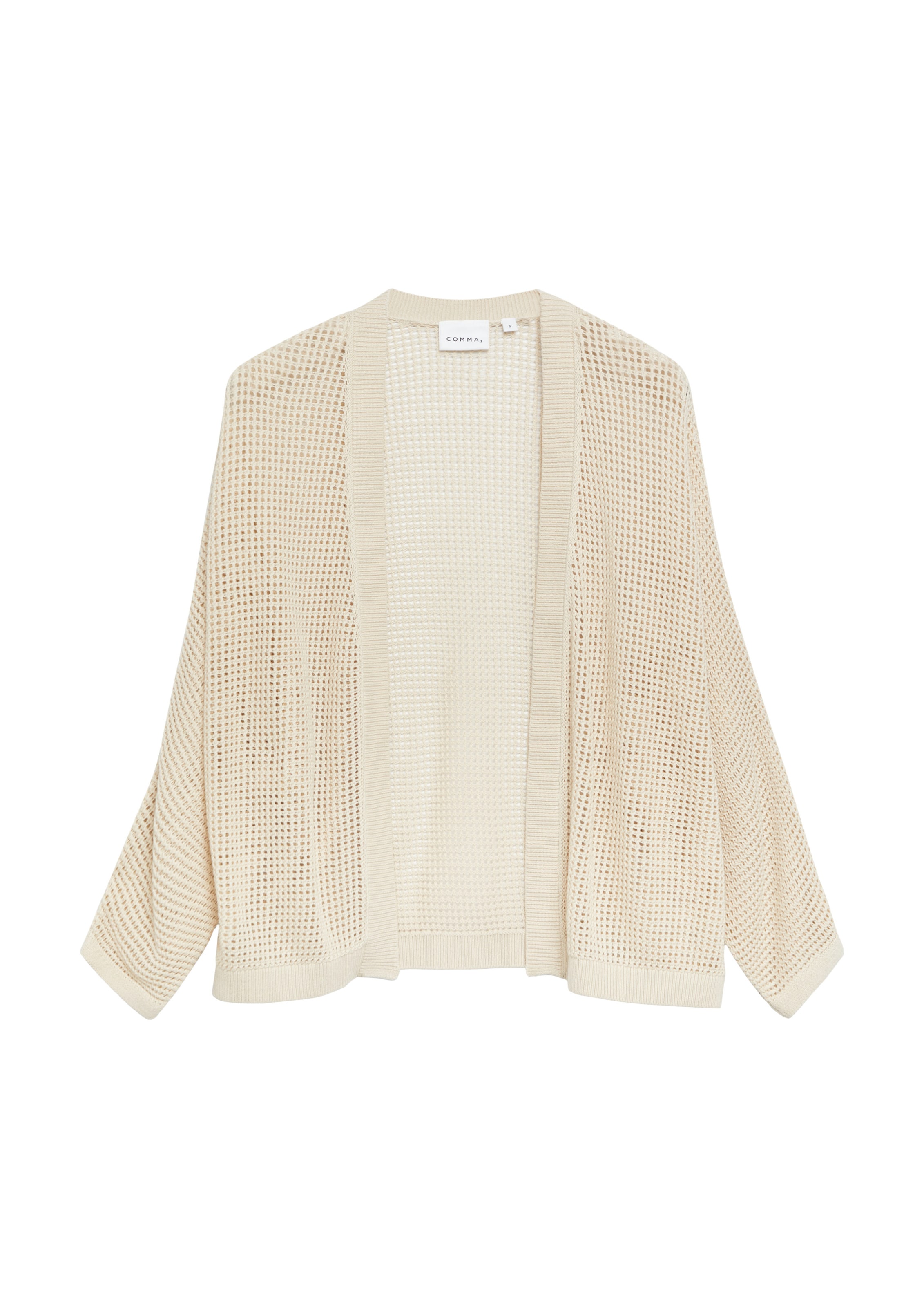 COMMA Gebreid vest in Beige: voorkant