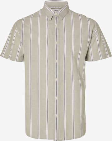 Coupe regular Chemise SELECTED HOMME en gris : devant