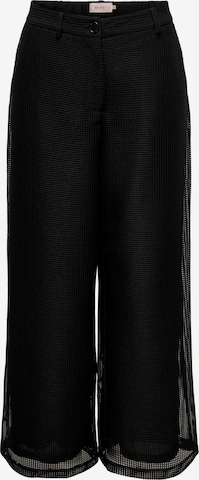 Only Petite Szeroka nogawka Spodnie 'ONLKADA' w kolorze czarny: przód