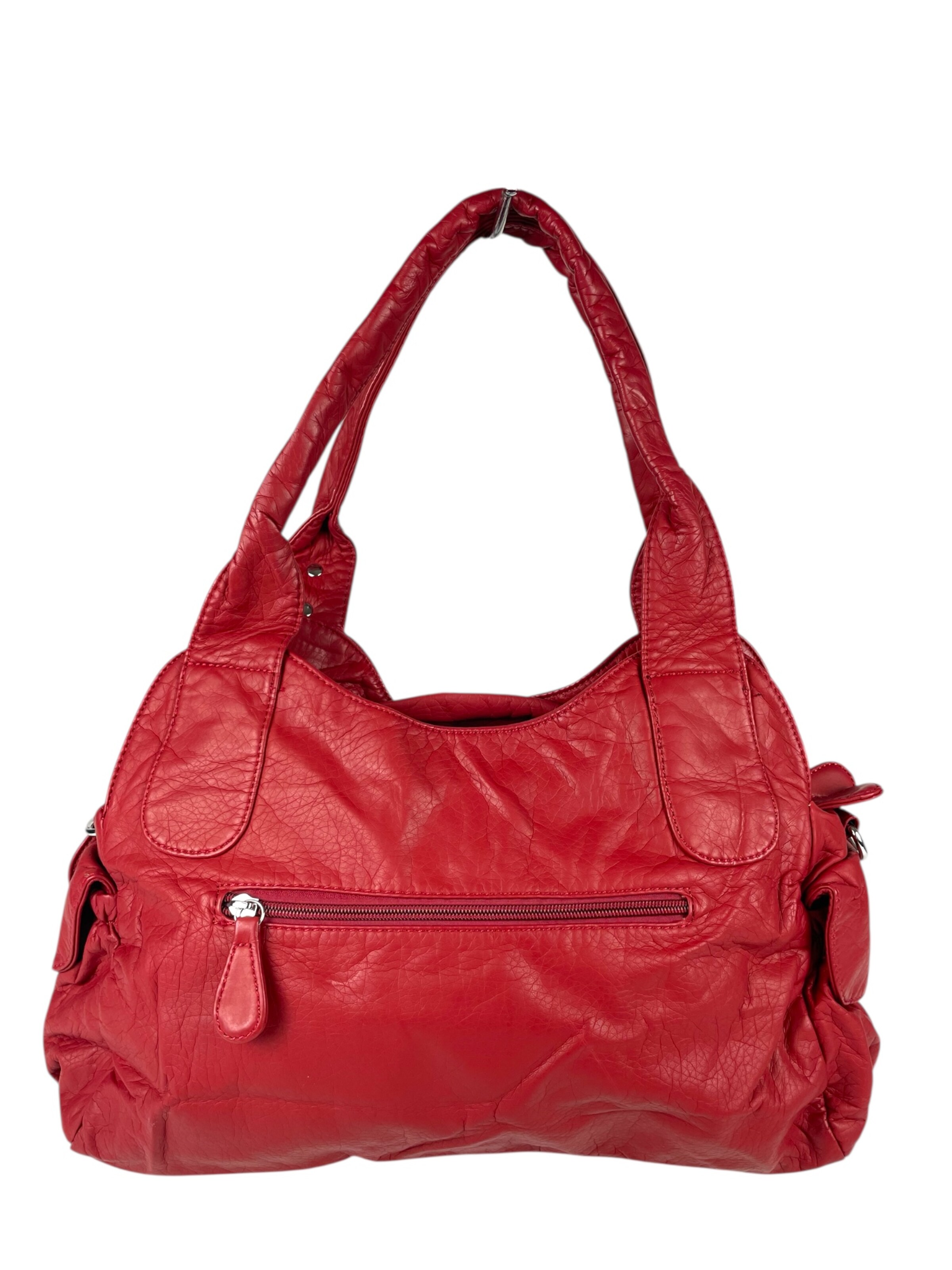 Borsa a spalla 'Schultertasche' di Kumixi in rosso