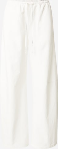 WEEKDAY Bő szár Nadrág 'Vitani' - fehér: elől