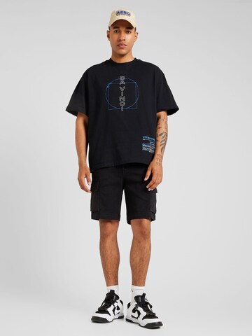 Only & Sons T-Shirt 'Vinci' in Schwarz