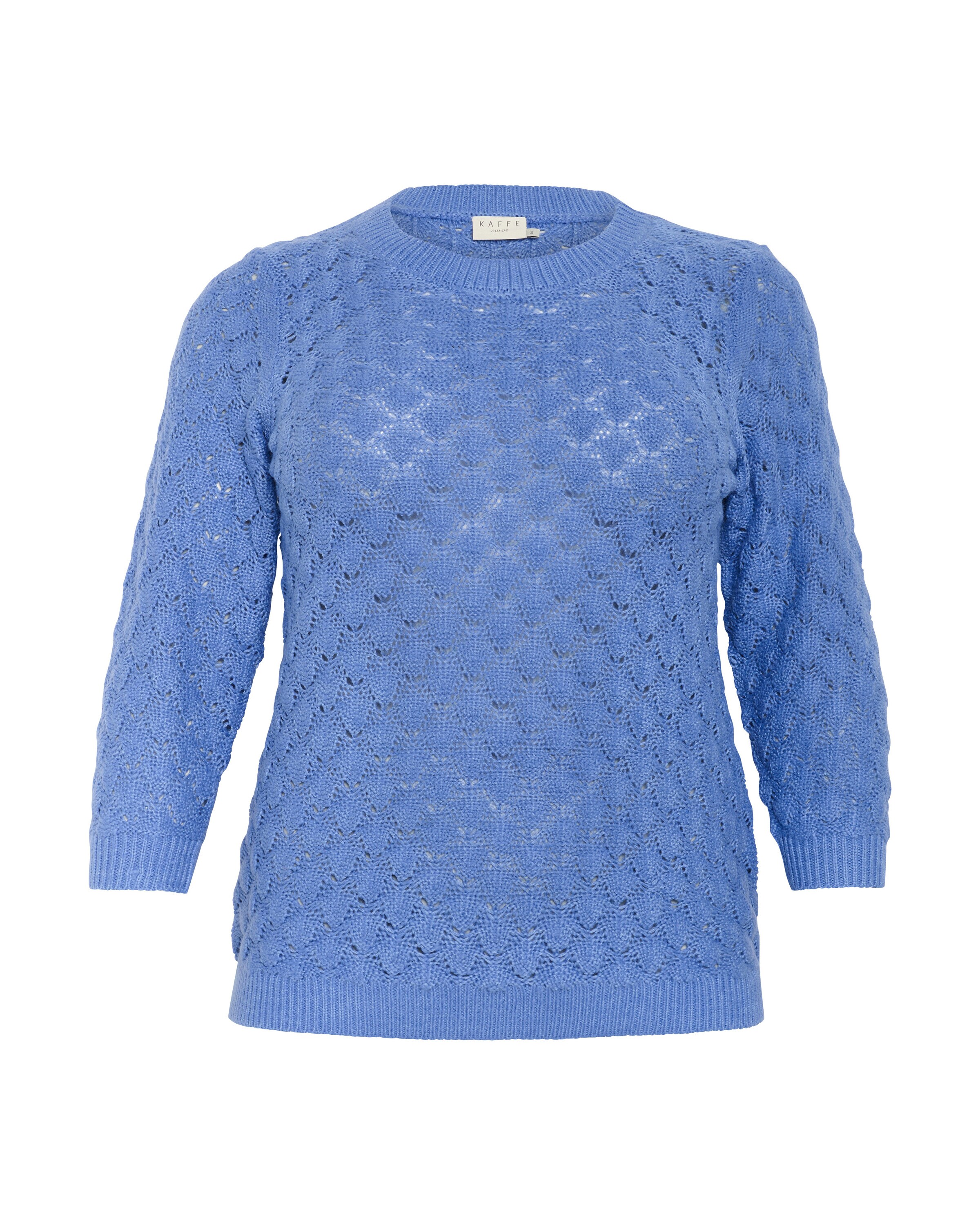 KAFFE CURVE - Pullover 'KCMani' em azul: frente