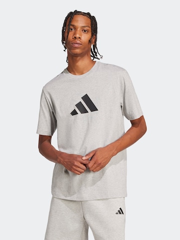 ADIDAS SPORTSWEAR Λειτουργικό μπλουζάκι 'FI 3BAR' σε γκρι: μπροστά