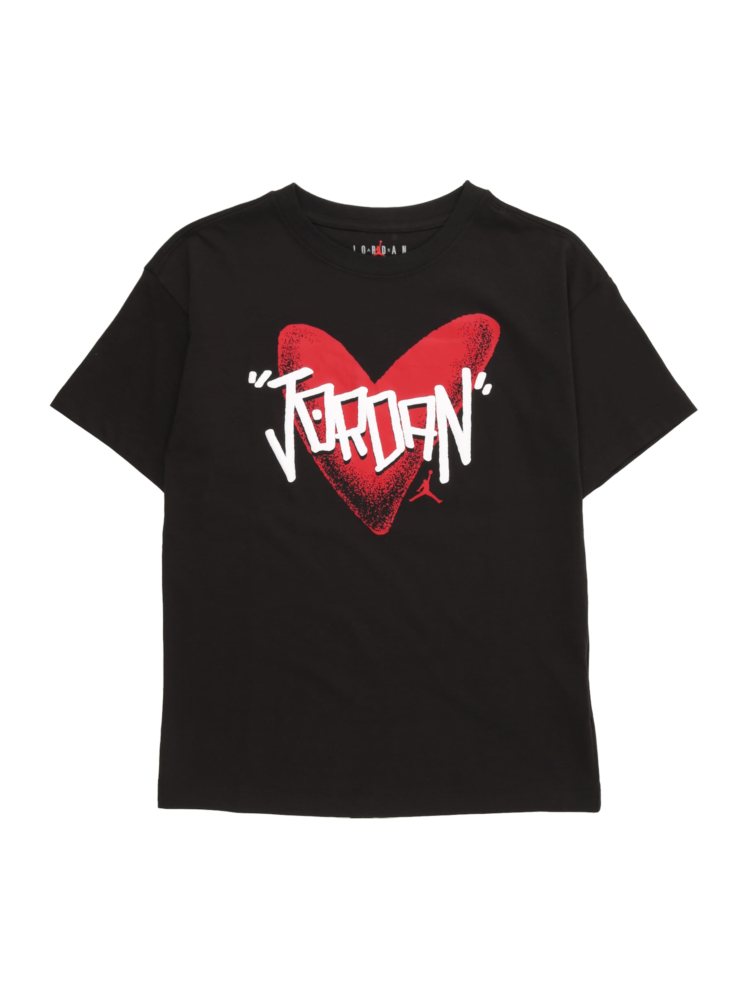 Jordan Μπλουζάκι 'HEART SKETCH' σε μαύρο: μπροστά