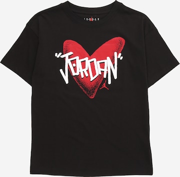 juoda Jordan Marškinėliai 'HEART SKETCH': priekis