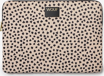 Sac d’ordinateur portable 'Daily' Wouf en beige : devant