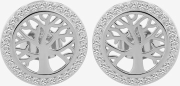 Akzent Earrings '"Emerita" aus 925 Sterlingsilber, rhodiniert, langlebig' in Silver: front