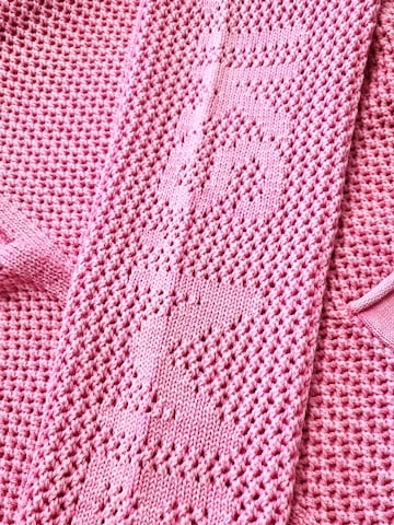 LIKS. Munich Kardigan 'Strickjacke offen mit Kapuze - BlancaC' w kolorze różowy