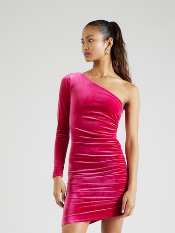 HUGO Red Koktejlové šaty 'Napuna' – pink: přední strana