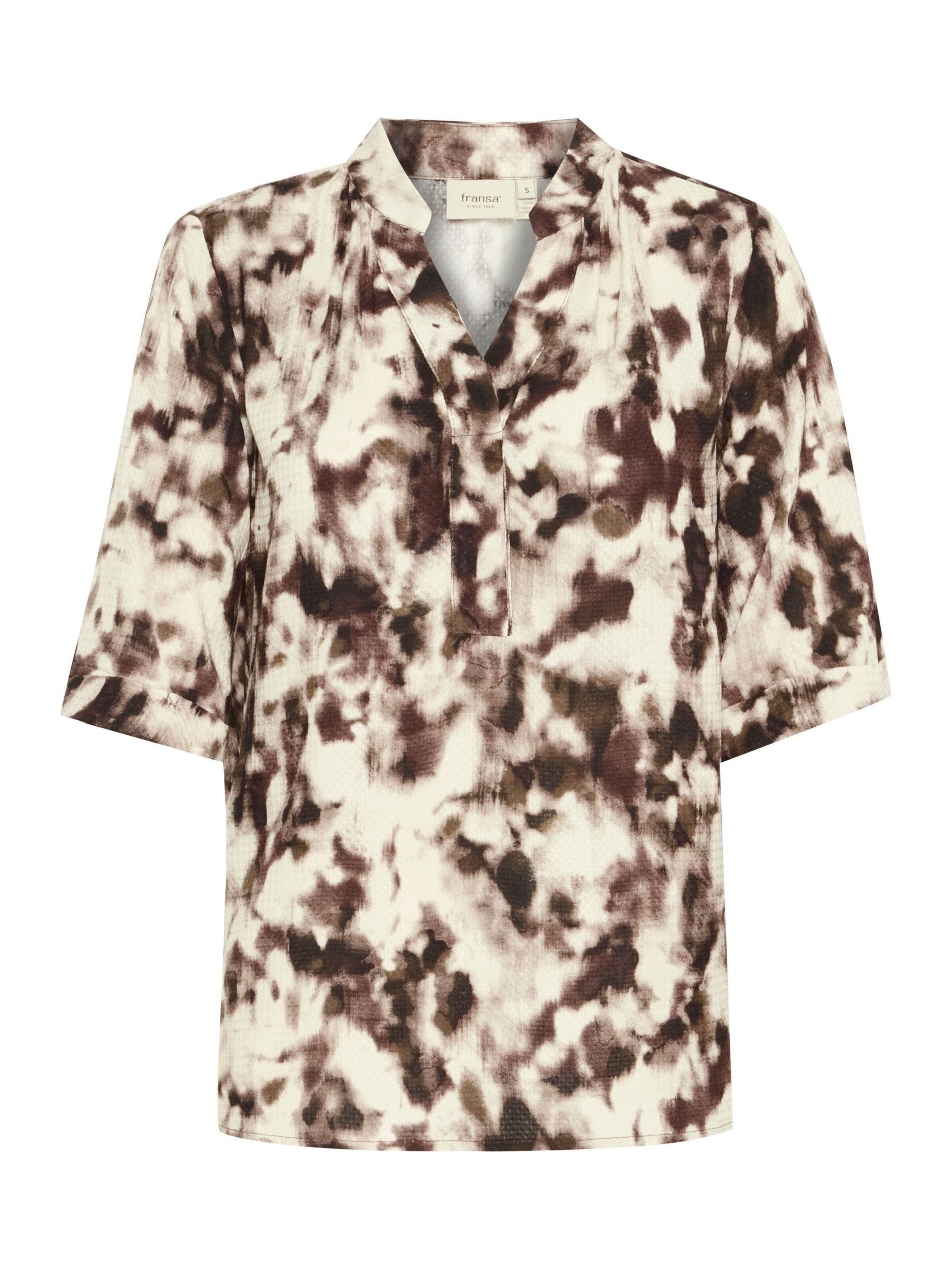 Fransa Bluse 'FROline' in Braun: Vorderseite