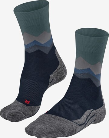 FALKE Sportsocken 'TK2 Explore' in Blau: Vorderseite