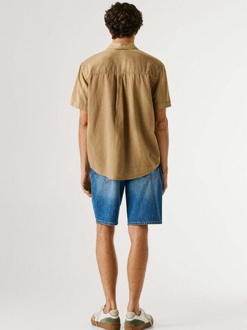 Coupe regular Chemise 'PERCY' Pepe Jeans en beige