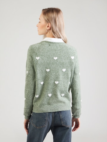 VERO MODA Свитер 'VMDoffy Intarsia' в Зеленый