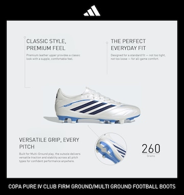 ADIDAS PERFORMANCE Обувь для футбола 'COPA PURE IV CLUB' в Белый