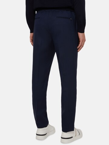 Regular Pantalon à plis Boggi Milano en bleu