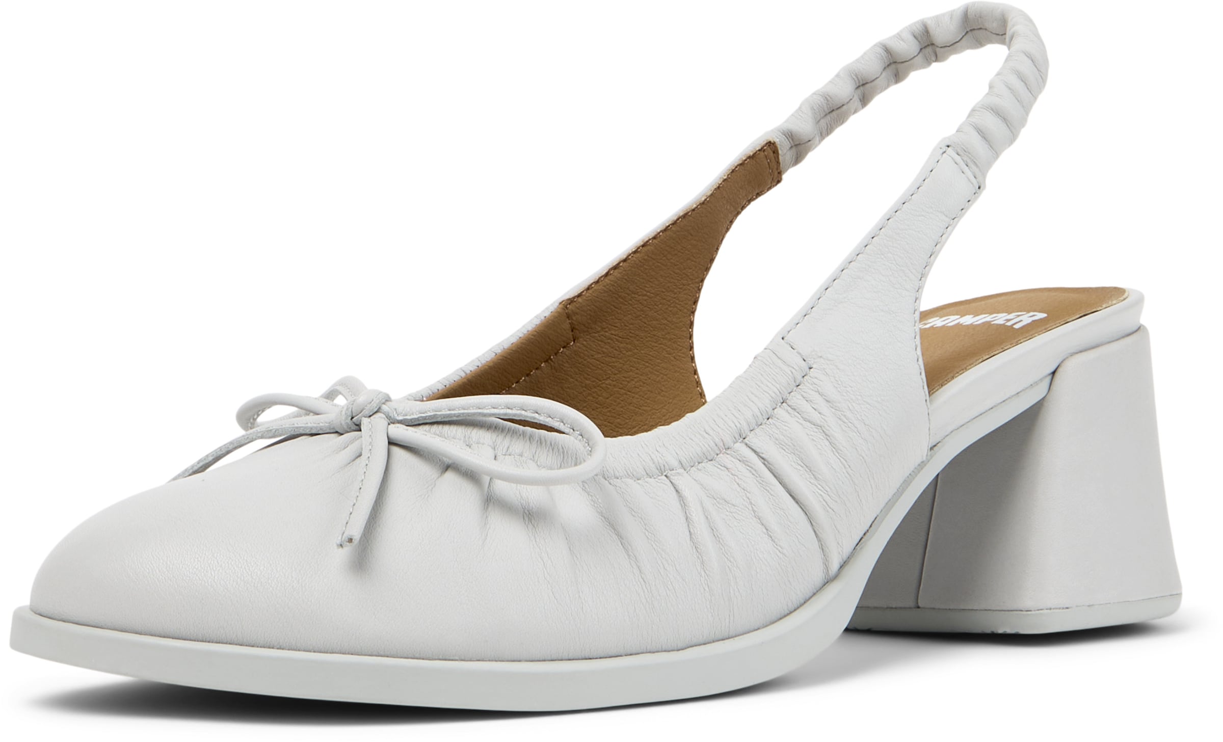 Escarpins à bride arrière 'Kora' CAMPER en gris : devant