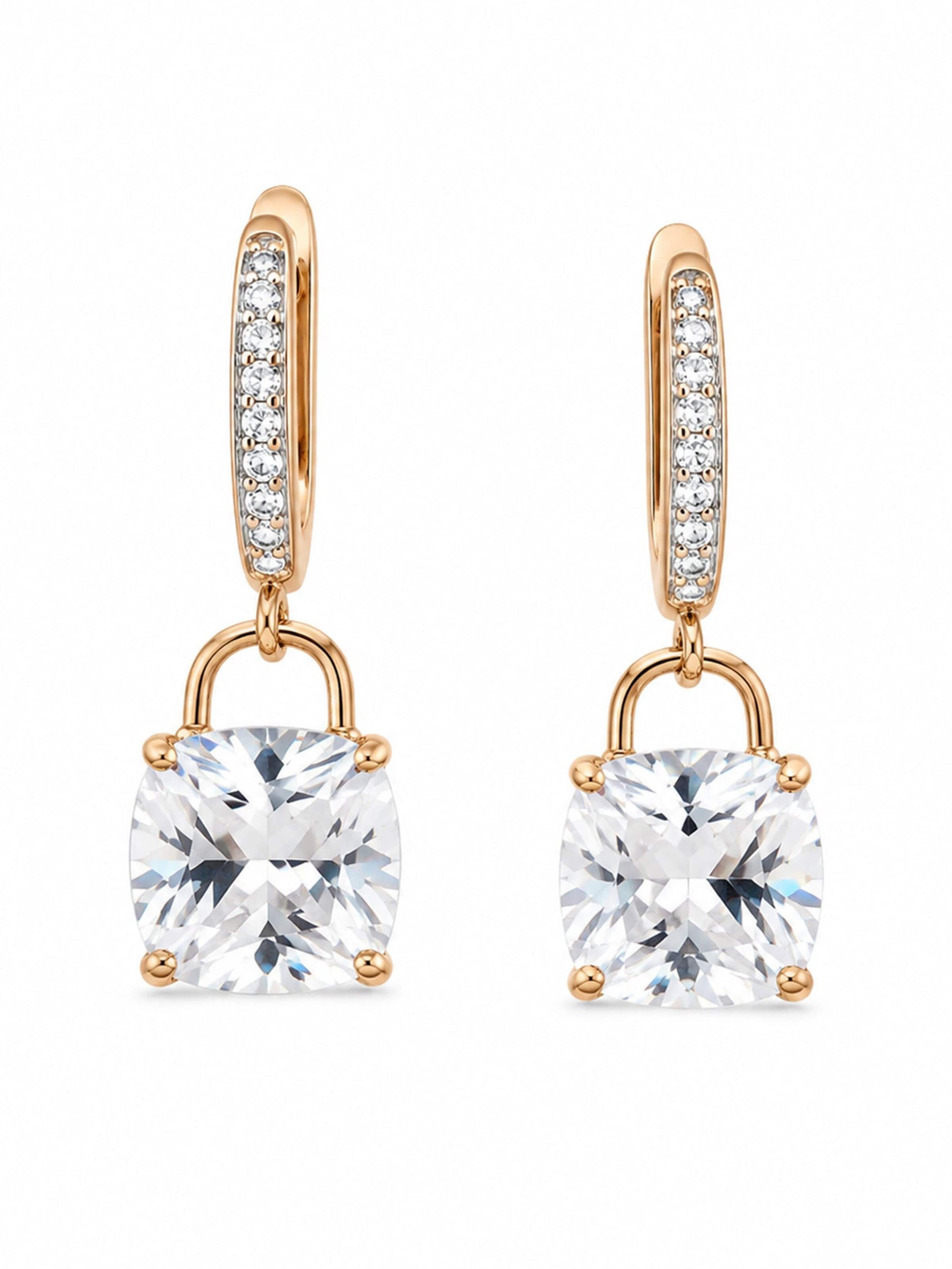 Secret Stones Earrings 'Elegance' in White: front