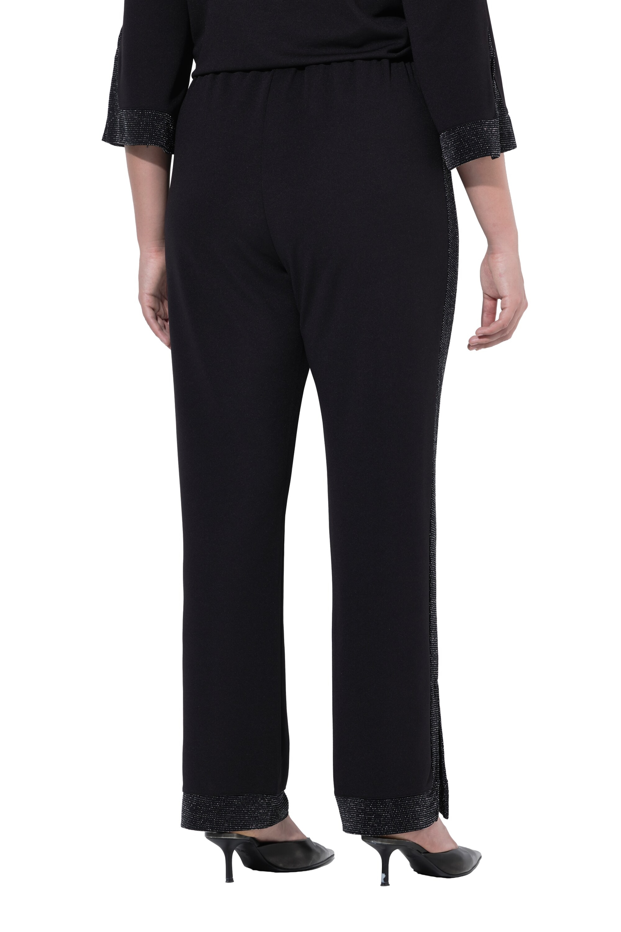 Ulla Popken Regular Broek in Zwart