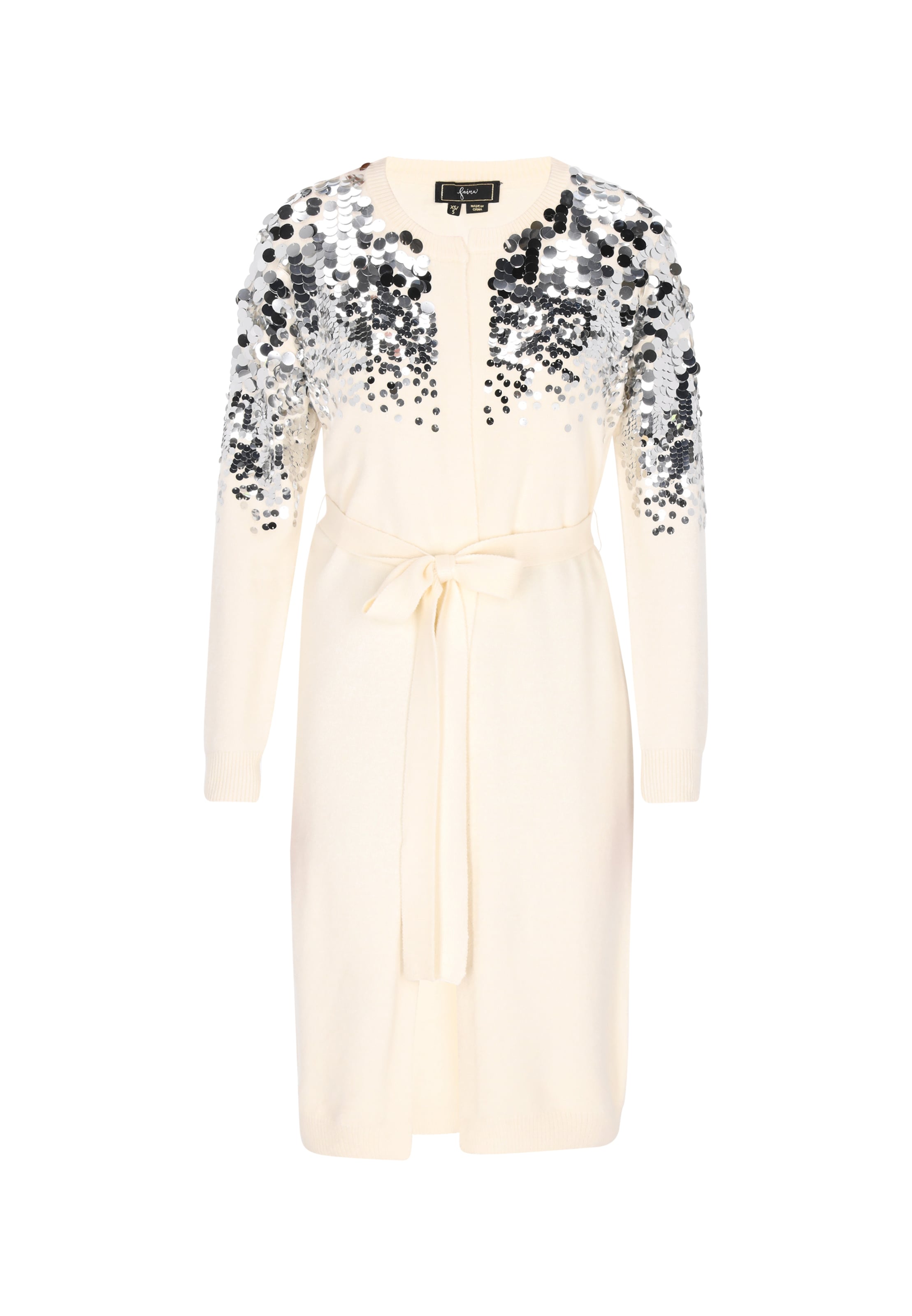 faina - Casaco de malha em branco: frente