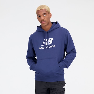 new balance Sweatshirt in Blauw: voorkant