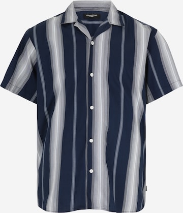 Jack & Jones Plus Comfort Fit Hemd 'JPRBLAPALERMO' in Blau: Vorderseite