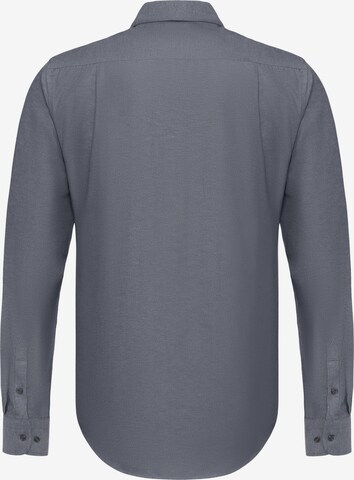DENIM CULTURE Slim fit Button Up Shirt 'Bradley' in Grey