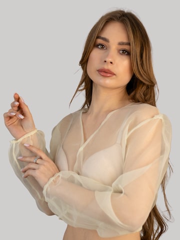 INNA.Trachten Traditional Blouse 'Tendresse' in Beige: front
