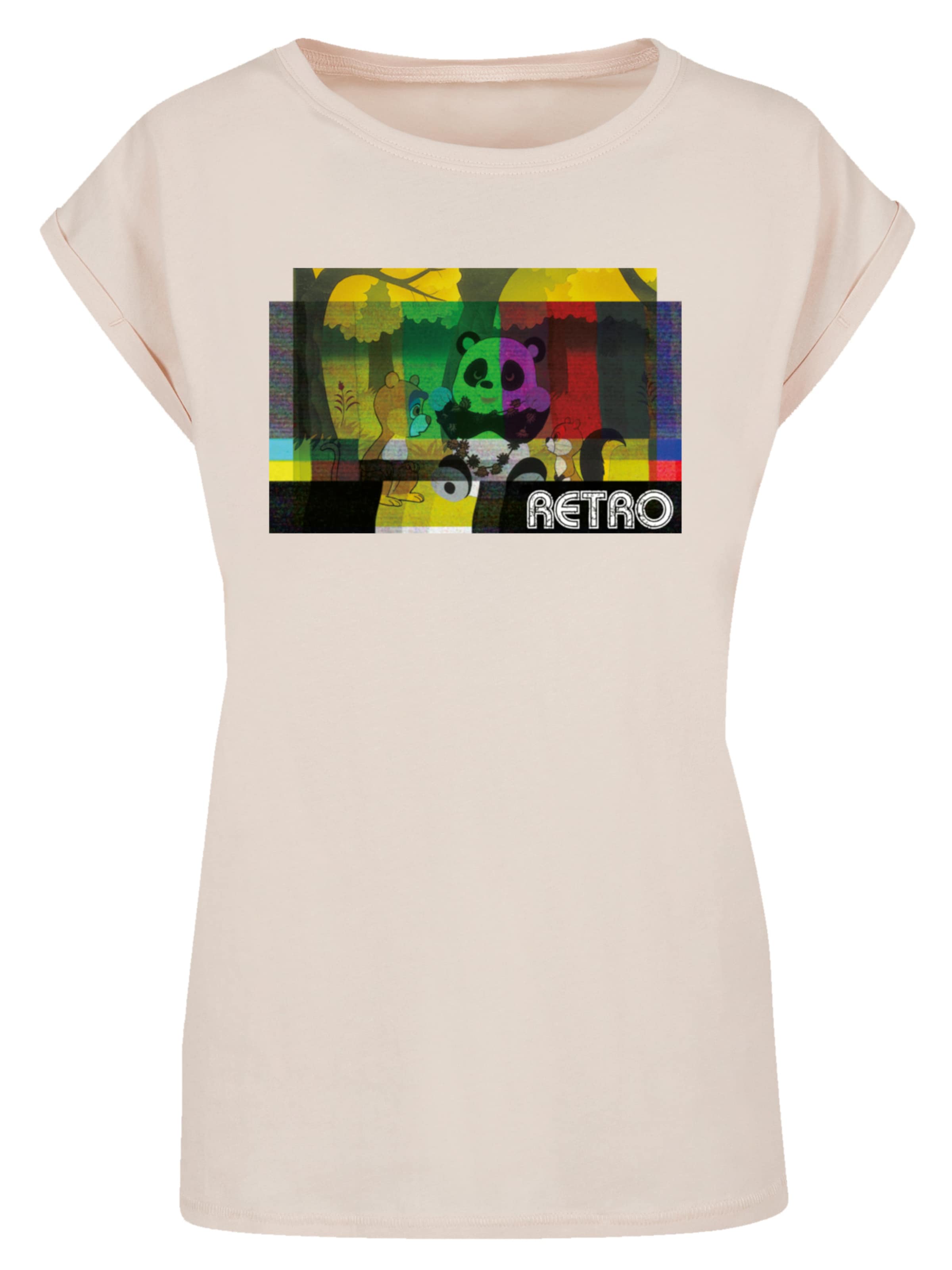 F4NT4STIC Shirt 'Tao Tao Cassette' in sand / mischfarben, Produktansicht