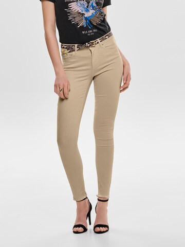 Skinny Jeans 'BLUSH' di ONLY in beige: frontale