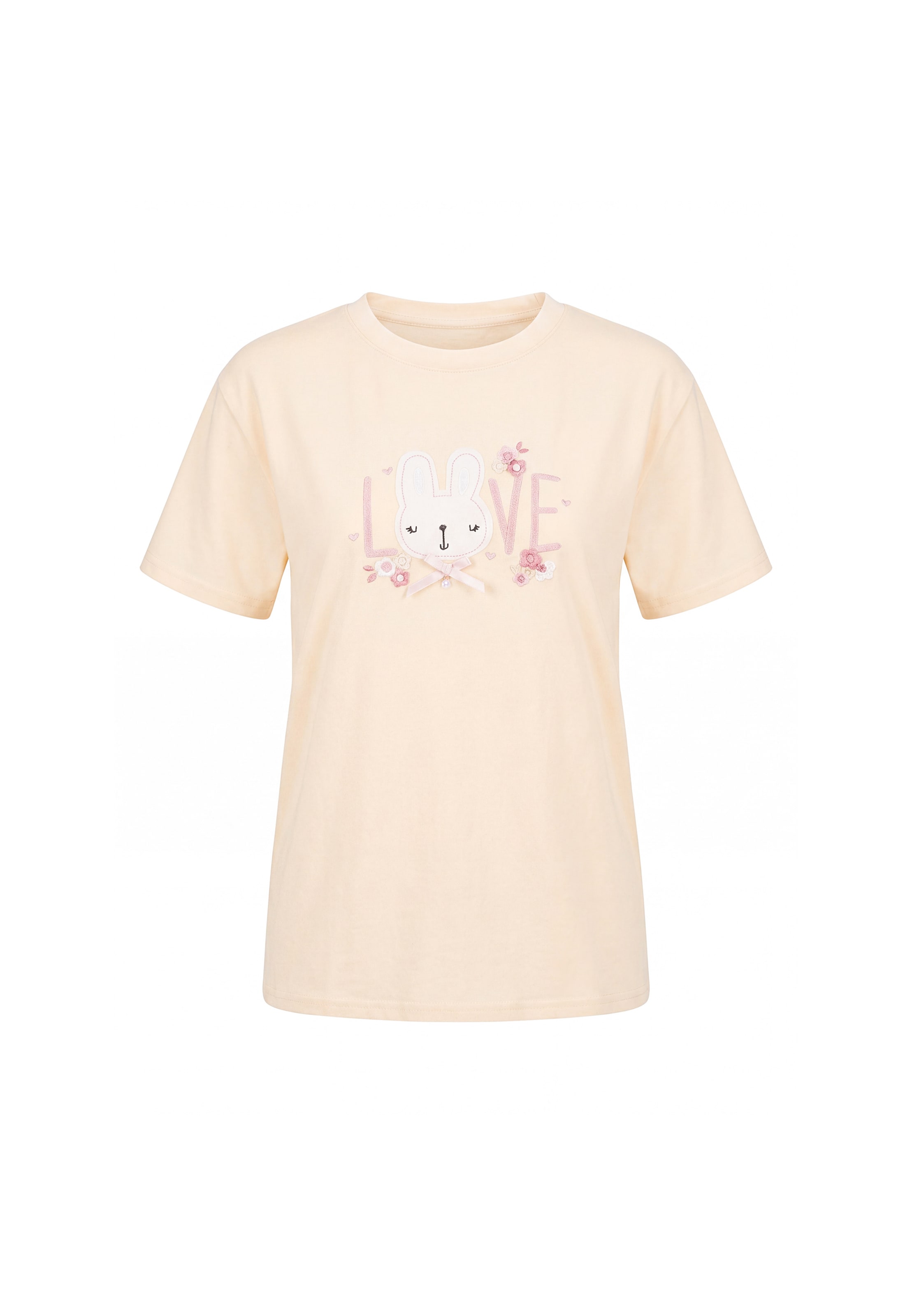 MYMO Shirt 'Pop' in Beige: voorkant