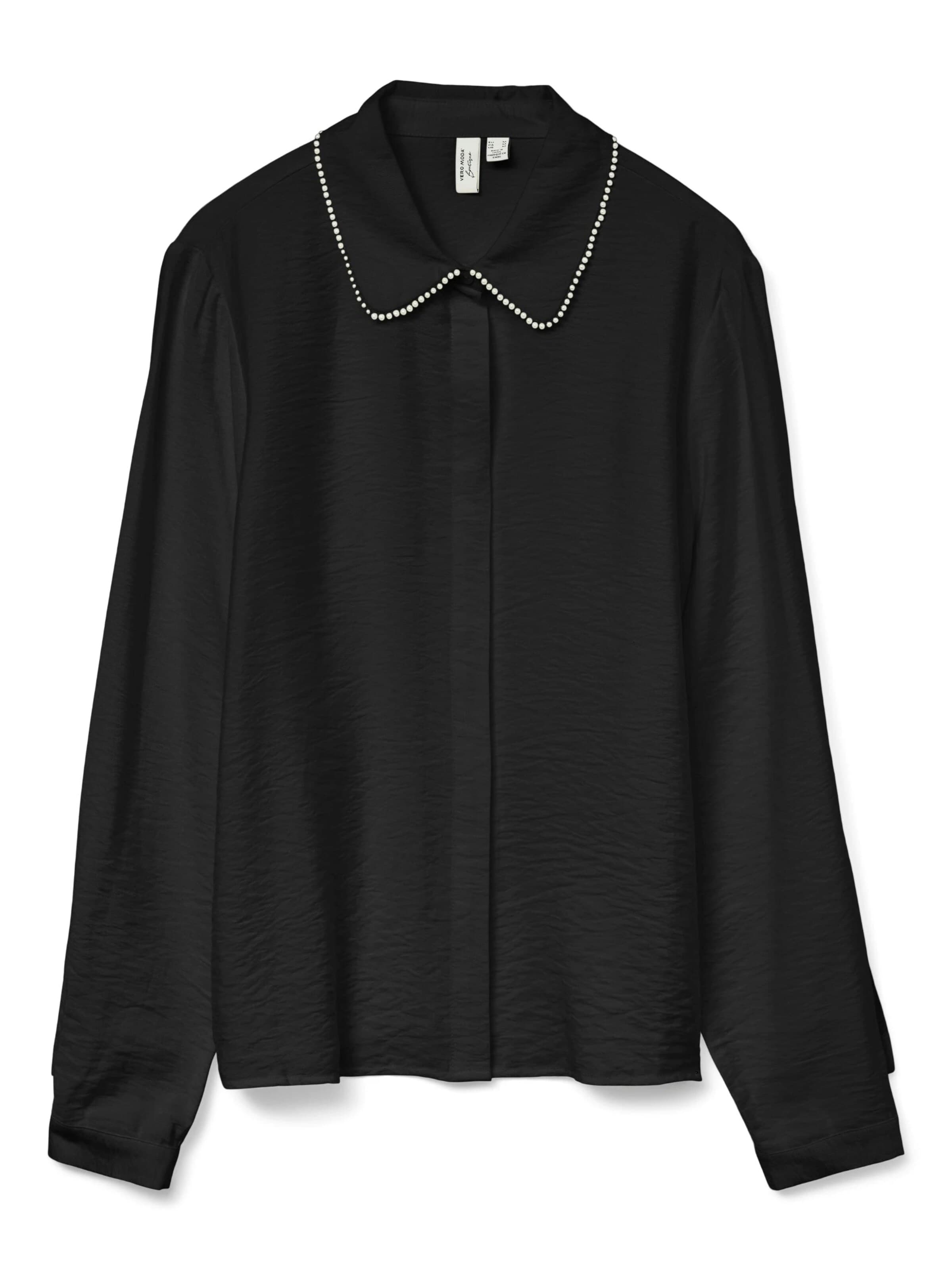 VERO MODA Blouse 'Camicie 10330306' in Zwart: voorkant