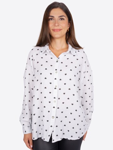 Chemisier 'Liya' Seasons of April en blanc : devant