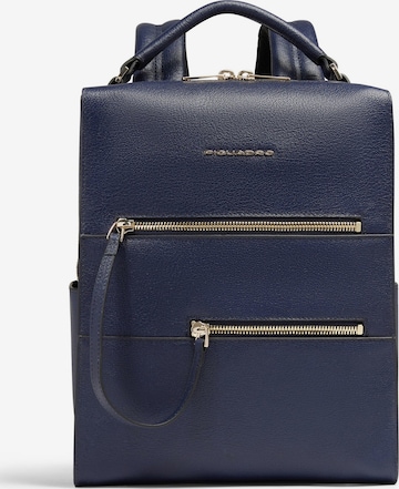 Sac à dos Piquadro en bleu : devant