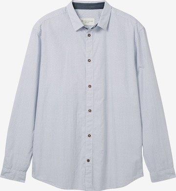 Coupe regular Chemise TOM TAILOR en bleu : devant