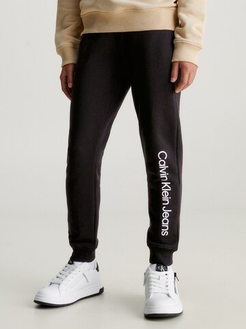 Calvin Klein Jeans Tapered Broek in Zwart