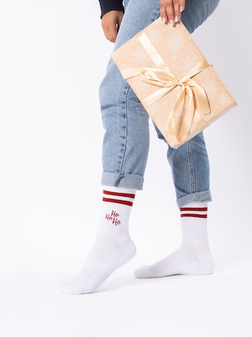 Occulto Socks 'Rudolph' in White
