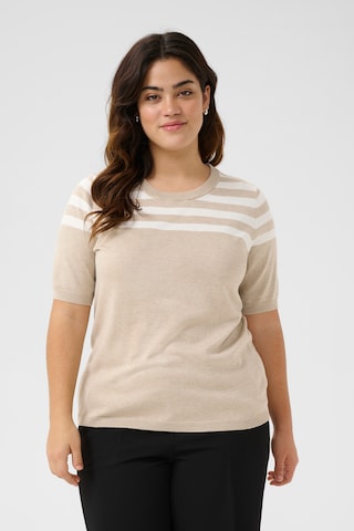 KAFFE CURVE Pullover 'Lizzy' i beige: forside
