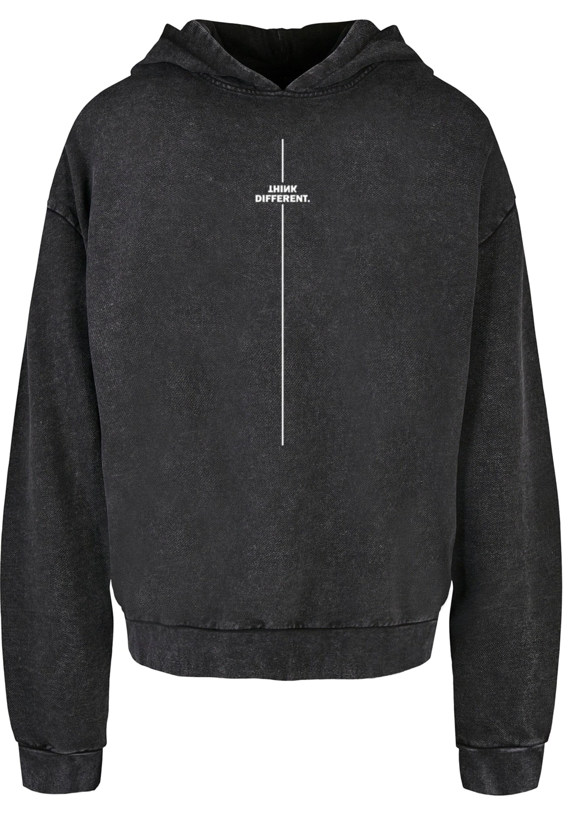 Merchcode Sweatshirt 'Think Different' in Schwarz: Vorderseite